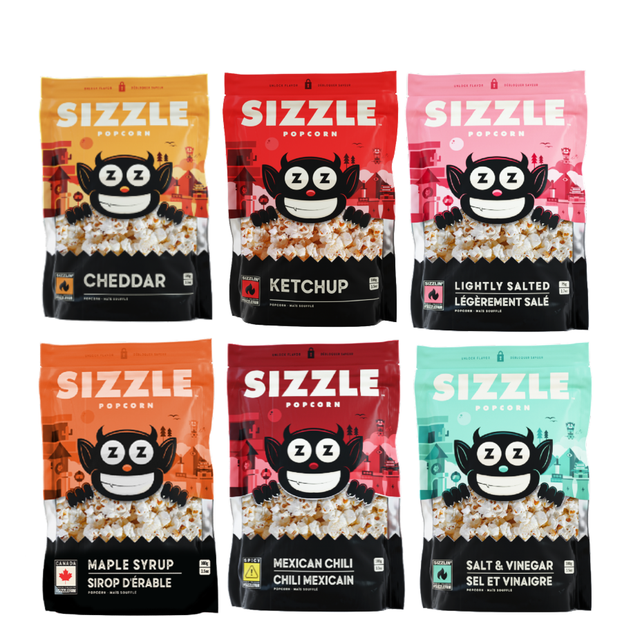 Multi Sizzle Ultimate Sizzle Popcorn Five Pack | Gaming and Streaming Snack